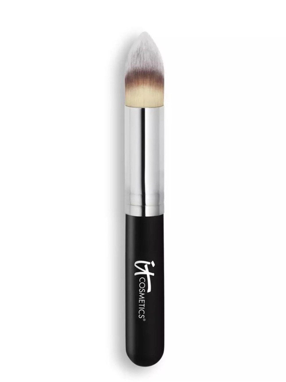 it cosmetics Pointed Tapered Face Brush - Black & Silver